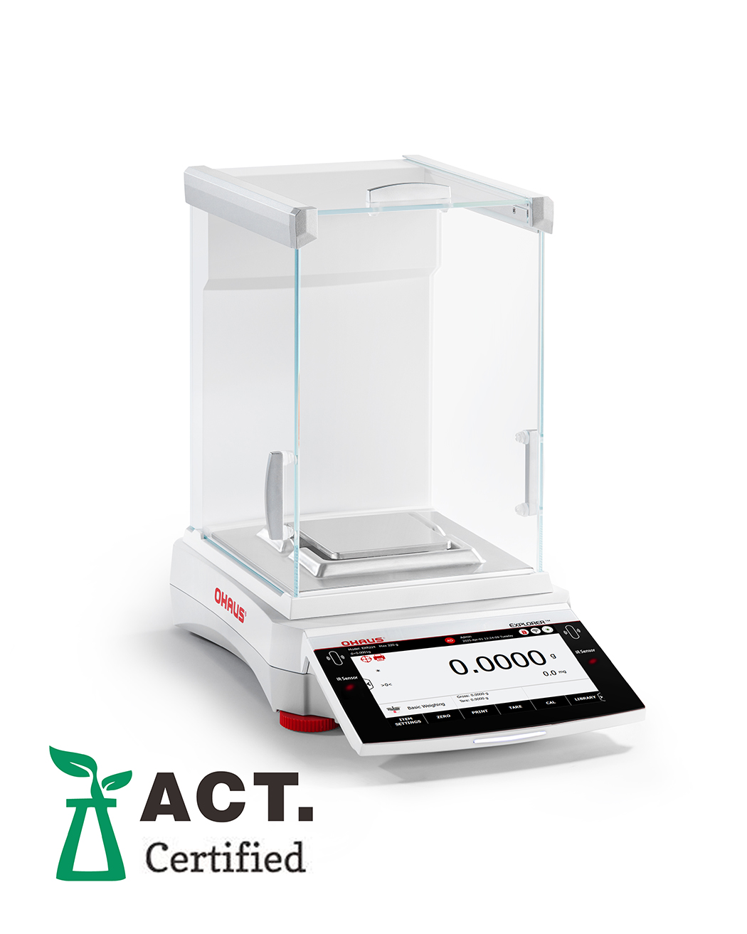 Range OHAUS Explorer analytical balance